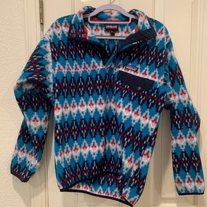 Patagonia Synchilla Snap-T Fleece Pullover Size Small in Forest Carpet: Deep Sea